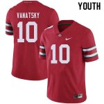 Youth Ohio State Buckeyes #10 Danny Vanatsky Red Nike NCAA College Football Jersey On Sale CBI1744MV